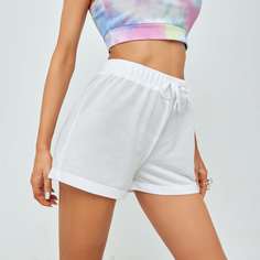 Однотонные шорты на кулиске Shein
