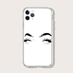 Чехол для iPhone с узором глаз Shein