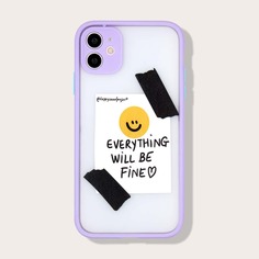 Чехол для iPhone с текстовым принтом Shein