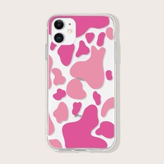 Прозрачный чехол для iPhone с коровьим рисунком Shein