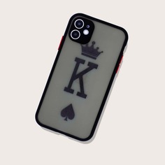 Чехол для iPhone с текстовым принтом Shein