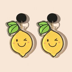 Серьги-подвески с лимоном Shein