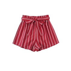 Пояс Полосатый Повседневный Шорты Shein