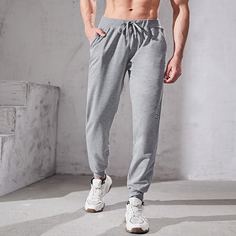 Спортивный Мужские спортивные брюки и леггинсы Shein