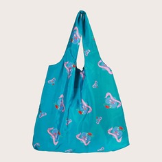 Складная сумка-шоппер с принтом сердечка Shein