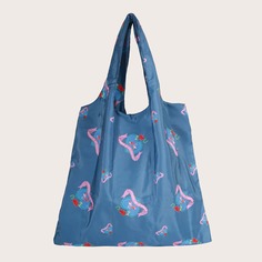 Складная сумка-шоппер с принтом сердечка Shein