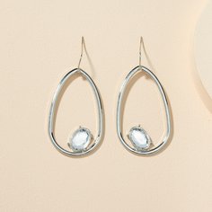 Серьги-подвески со стразами Shein