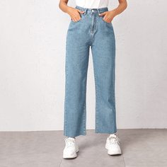 Модные прямые джинсы Shein