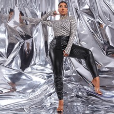 Карман Одноцветный Очаровательный Брюки размер плюс Shein