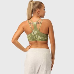 Спортивный бюстгальтер с принтом тай-дай и средней поддержкой Shein