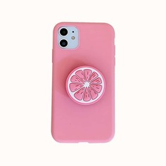 1шт твердый чехол для iPhone с держателем телефона 1шт Shein