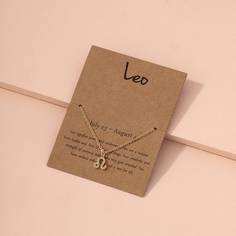 Ожерелье со знаком зодиака и стразами Shein