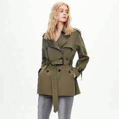 с карманами Одноцветный Повседневный Куртка Shein