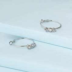 Серьги-кольца со стразами Shein