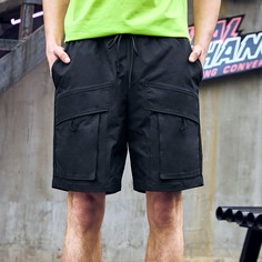 Мужские шорты на кулиске с карманом Shein