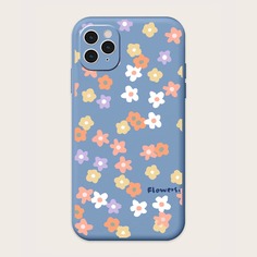 Чехол для iPhone с цветочным принтом Shein