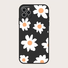 Чехол для iPhone с цветочным принтом Shein