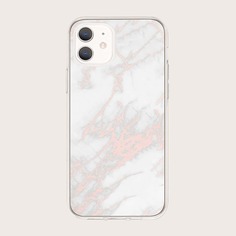 Чехол для iPhone с мраморным узором Shein