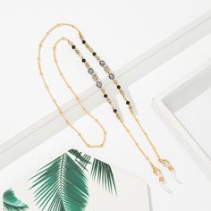 Цепочка для очков с кристаллами Shein