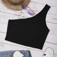 Короткий топ на одно плечо Shein