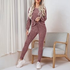Футболка и леггинсы с узлом Shein