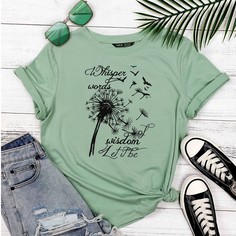 буква Повседневный Футболки Shein