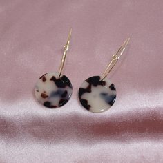 Круглые серьги-подвески из смолы Shein