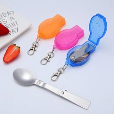 1шт складная ложка и 1шт случайный ящик для хранения Shein