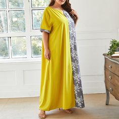 Цветочный Повседневный Платья размер плюс Shein