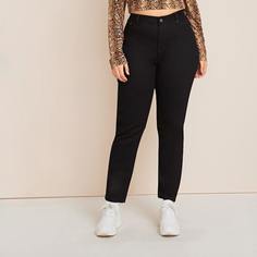 Прямые джинсы размера плюс Shein