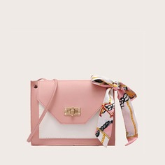 Сумка через плечо с декором шарфа для девочек Shein