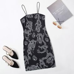 С животными Повседневный Платья размер плюс Shein