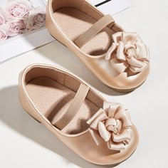 Балетки с цветком для девочек Shein