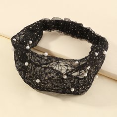 Сетчатая повязка на голову с искусственными жемчугами Shein