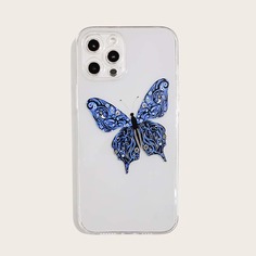 Чехол для iPhone с принтом бабочек Shein