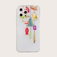Прозрачный чехол для iPhone с принтом Shein