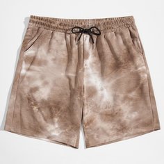 на кулиске тай дай Повседневный Мужские шорты Shein