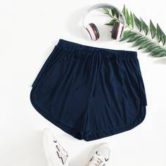 Шорты размера плюс с узлом Shein