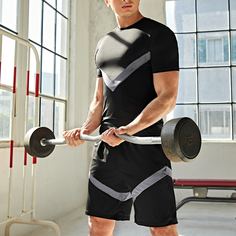 Спортивный Мужской спортивный костюм Shein