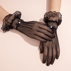 Перчатки с кружевной отделкой Shein