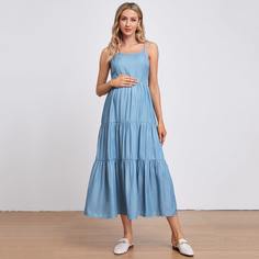 Джинсовое платье для беременных Shein