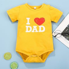 Боди с текстовым принтом для девочек Shein