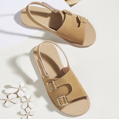 Сандалии с пряжкой для девочек Shein