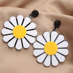 Серьги-подвески с цветком для девочек Shein