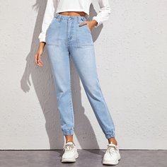 Модные джинсы-бойфренды Shein