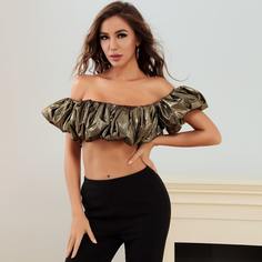 Lucra Короткий топ с открытыми плечами Shein
