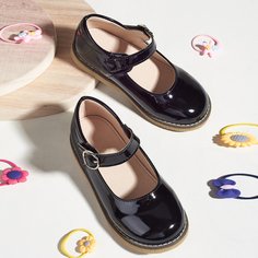 Балетки из лакированной кожи для девочек Shein