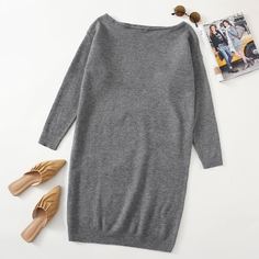 Трикотажное платье размера плюс Shein