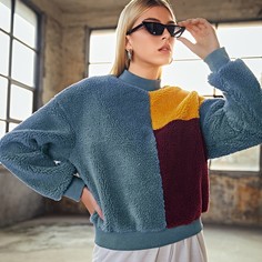 Контрастный цвет Повседневный Свитшоты Shein