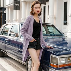 Кардиган с карманом Shein